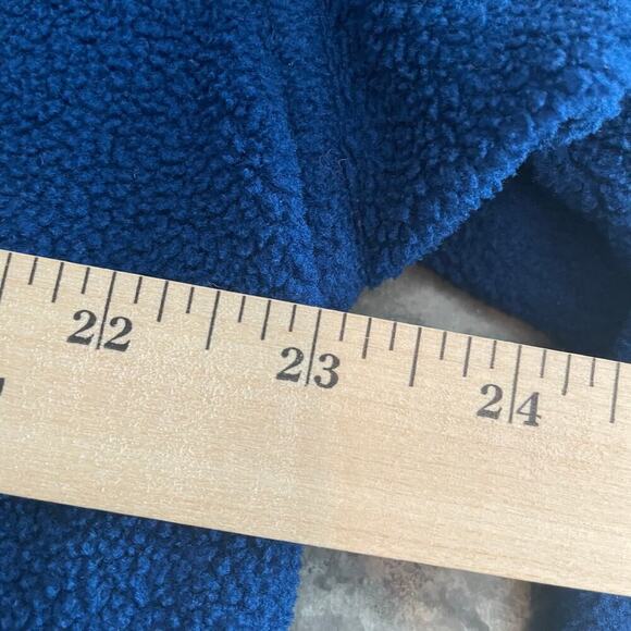 Vintage Woolrich Polartec Fleece Full Zip Sweatshirt Jacket Mens Medium Blue 90s - Picture 12 of 13